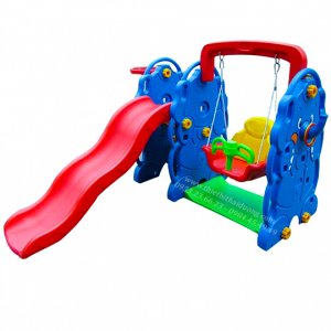 bộ cầu trượt xích đu bằng nhựa