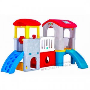 nhà trượt 2 khối