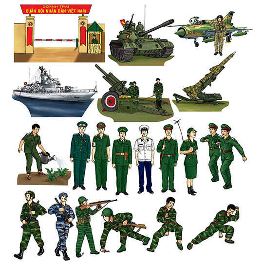 Doanh trại bộ đội mầm non MN562091