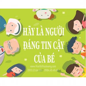 bảng lễ giáo mẫu giáo