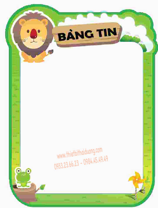 Bảng tin mầm non Bảng tin