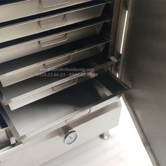 Tủ hấp cơm công nghiệp dùng gas và điện 30kg