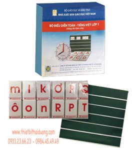 Bộ chữ học vần biểu diễn