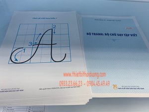 Tranh: Bộ chữ dạy tập viết